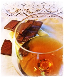 eat chocolate with brandy