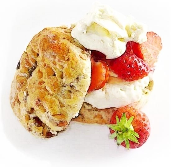 scone fruit cream
