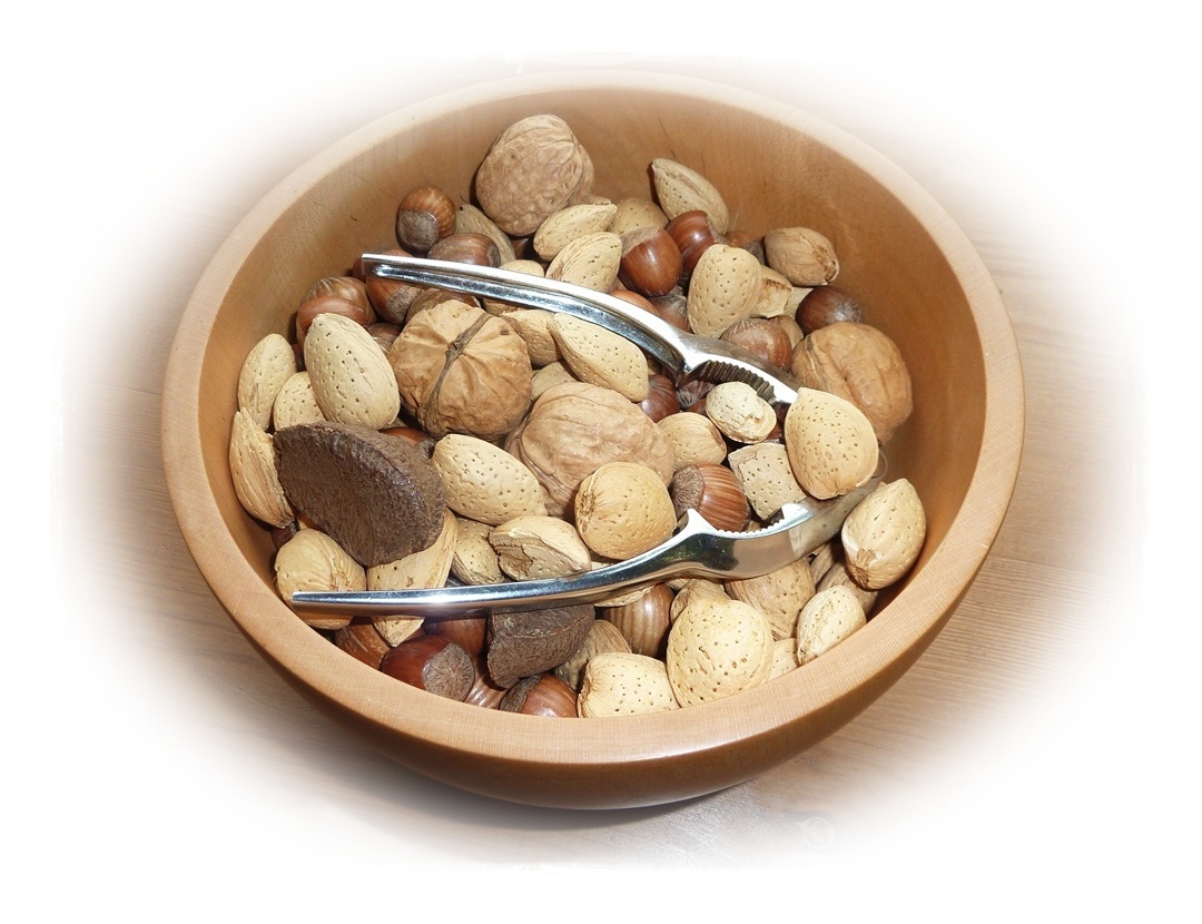 bowl of leftover nuts